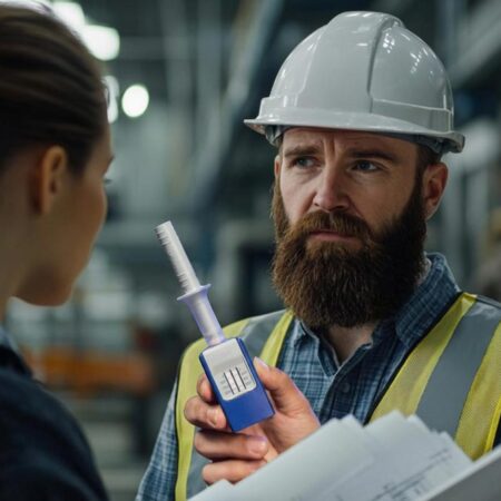 What happens after a positive workplace drug testing result? A supervisor explains the workplace drug testing process to an employee after non-negative result.