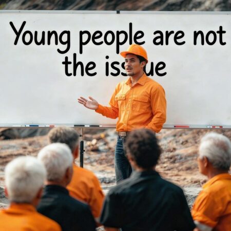 Why age is one of the biggest myths of substance misuse A workplace drug and alcohol education session is held in a mining environment.